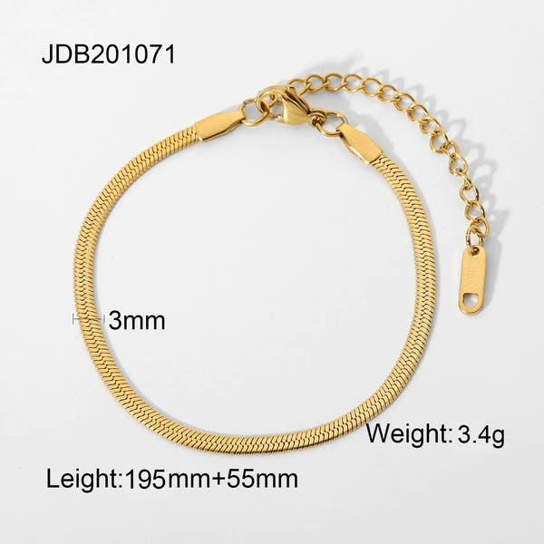 Stainless Steel Cuban Bracelet with Vintage Style for Women