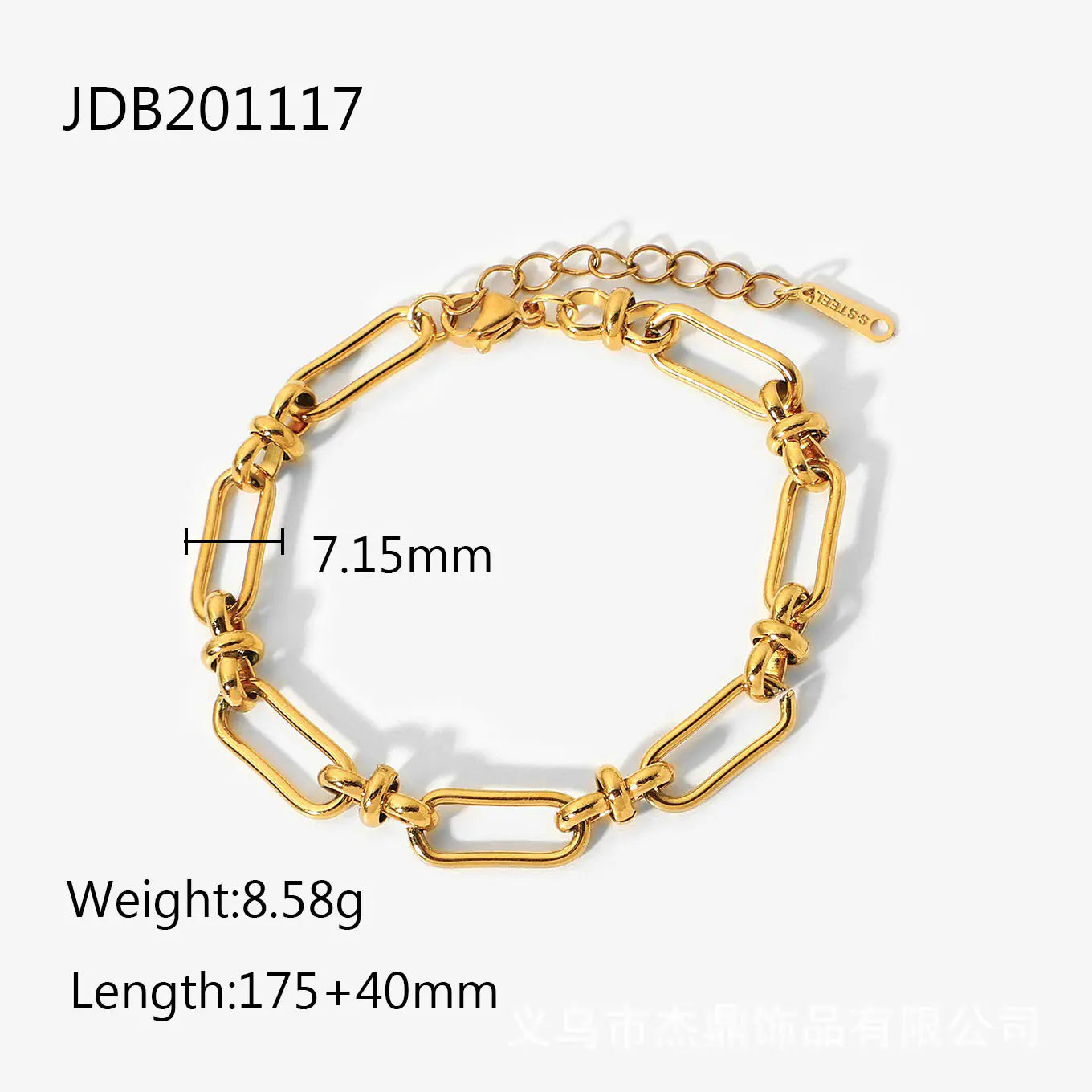 Stainless Steel Cuban Bracelet with Vintage Style for Women