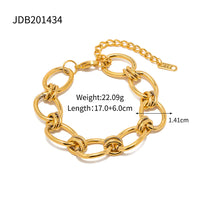 Stainless Steel Cuban Bracelet with Vintage Style for Women