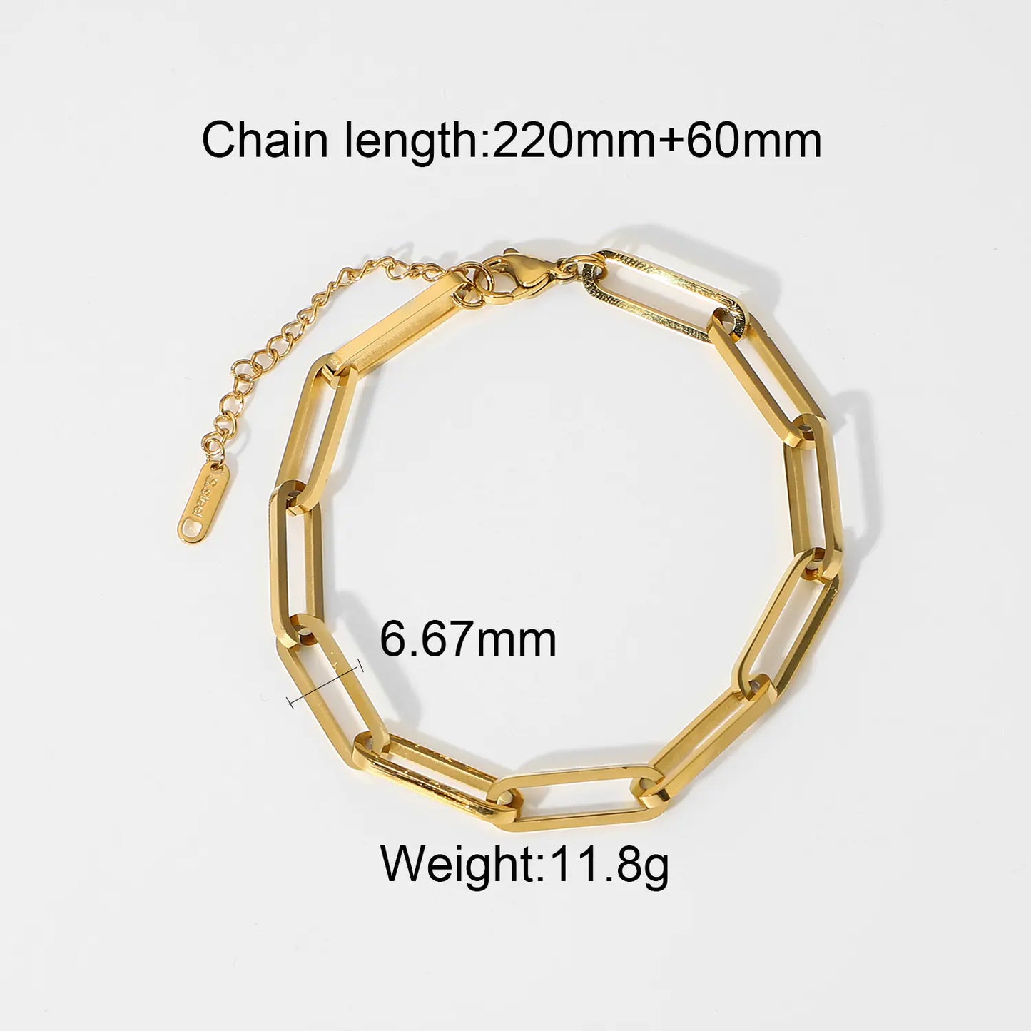 Stainless Steel Cuban Bracelet with Vintage Style for Women