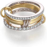 Stainless Steel Diamond Ring